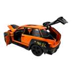 Macheta Rolls Royce Cullinan 1:28 portocaliu usi deschise lumini sunete pull back