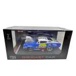 Macheta Dodge Charger 1966 1:64 replica metal anvelope cauciuc detalii motor albastru