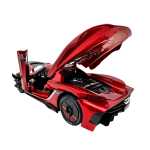 Macheta Koenigsegg Jesko rosu 1:24 cu sunete lumini deschide usile si capotele - imagine 10