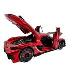 Macheta Koenigsegg Jesko rosu 1:24 cu sunete lumini deschide usile si capotele - imagine 14