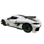 Macheta Koenigsegg Jesko alba 1:24 cu sunete lumini deschide usile si capotele - imagine 5