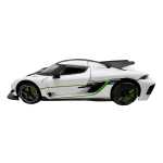 Macheta Koenigsegg Jesko alba 1:24 cu sunete lumini deschide usile si capotele - imagine 6
