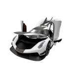 Macheta Koenigsegg Jesko alba 1:24 cu sunete lumini deschide usile si capotele - imagine 8