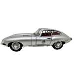 Macheta Jaguar E-type coupe argintiu 1:24 cu sunete si lumini deschide usile si capotele - imagine 6