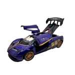 Macheta Pagani Huayra 1:38 replica metal usi deschise detalii interior mov - imagine 2