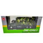 Macheta camion militar armata 1:32 camuflaj lumini sunete pull back