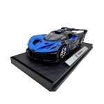 Macheta Bugatti Bolide albastru negru 1:32 metal cu lumini si sunete deschidere completa - imagine 4