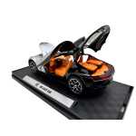 Macheta Bugatti Atlantic gri negru 1:32 cu sunete si lumini deschide sile si capotele - imagine 7