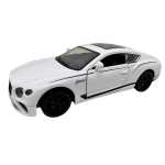 Macheta Bentley Continental alb 1:28 metal lumini si sunete, usi deschise