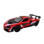 Macheta McLaren rosie 1:28 replica metal lumini si sunete usi fluture deschise