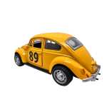 Macheta Volkswagen Beetle Classic galbena 1:32 stil retro de colectie lumini si sunete - imagine 4