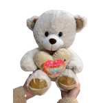 Urs de plus alb cu inima Te Iubesc