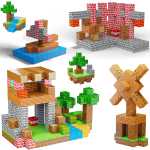 Set cuburi magnetice Pixel Block Base 120 cuburi cu 3 personaje jucarie de constructie creativa pentru copii - imagine 2