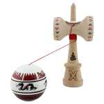 Kendama X Originala Profesionala Flippy DRAGON Series Super Sticky cu Cupe Mari King Size V3 Rulment Metalic si Gaura in Baza din Lemn 18 cm Ata 62/65 cm colorit diversificat - imagine 2