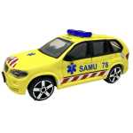 Macheta Bburago BMW X5 1:43 galben replica metal die-cast