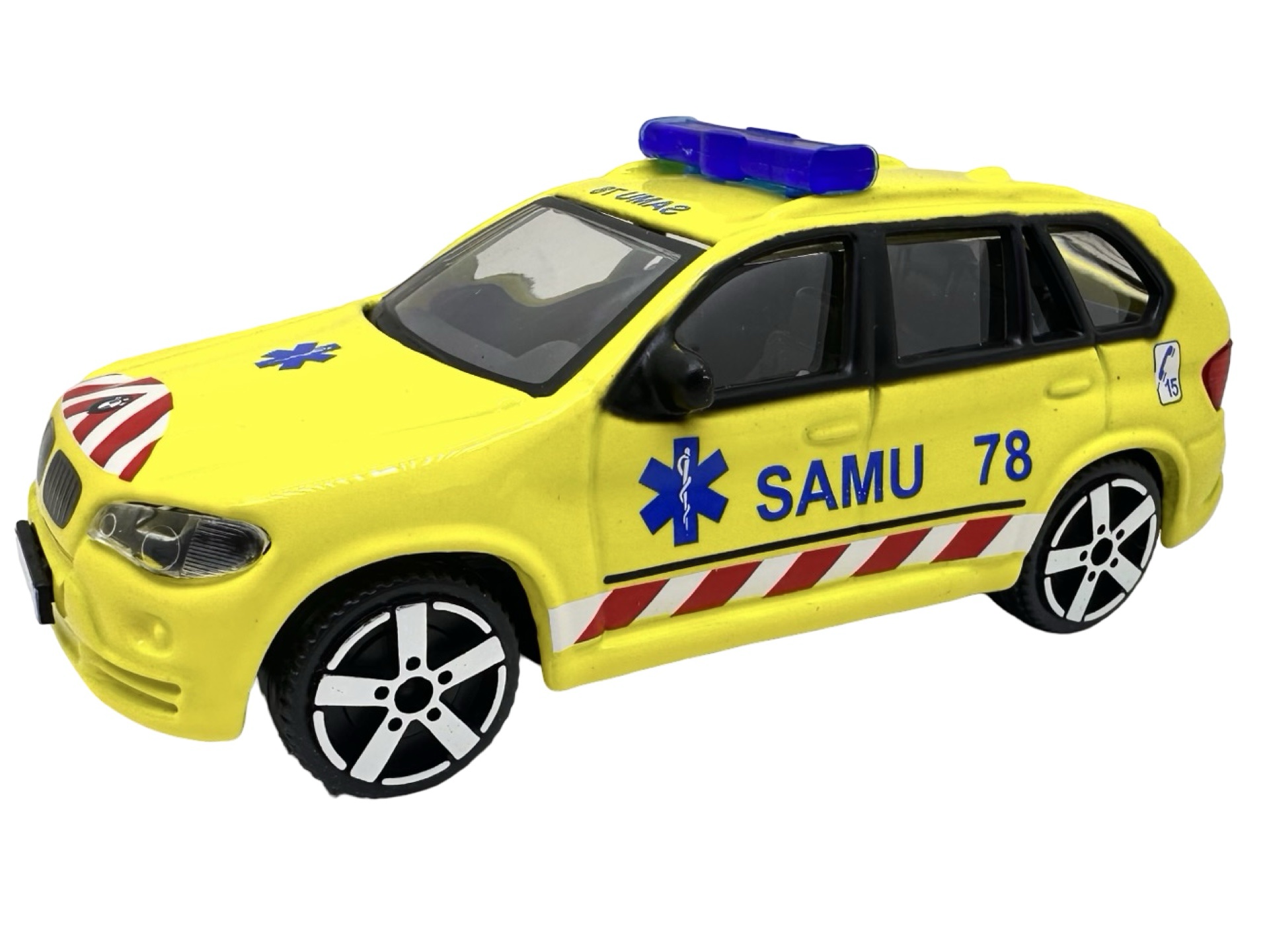 pixelcut_11-7 Macheta Bburago BMW X5 1:43 galben replica metal die-cast - imagine 1
