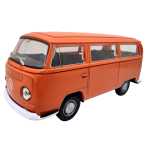 Macheta Welly Volkswagen -1 39 Volkswagen Bus T2 1972 1972 1:34 portocaliu replica metal die-cast - imagine 5
