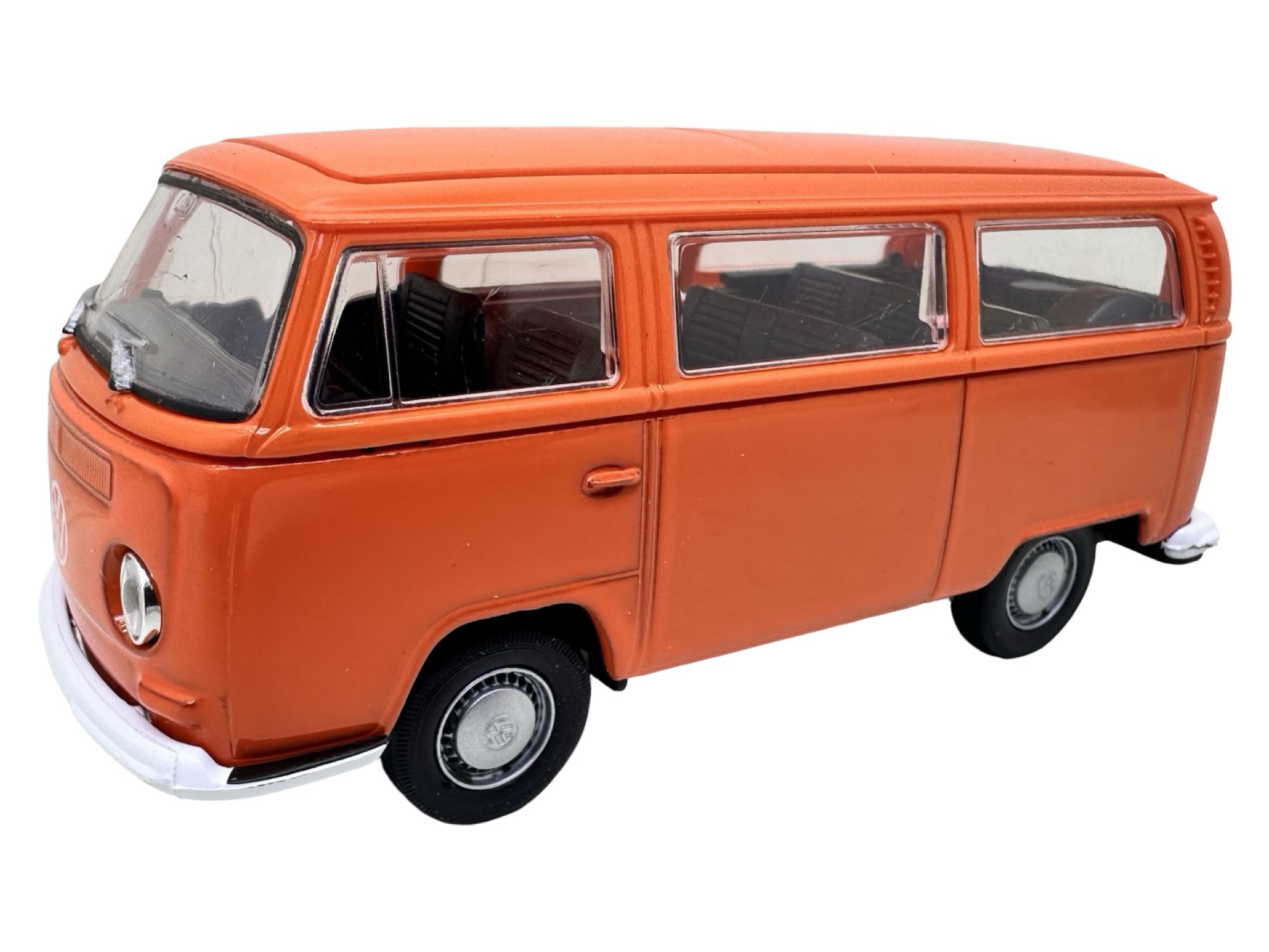 pixelcut_25-3 Macheta Welly Volkswagen -1 39 Volkswagen Bus T2 1972 1972 1:34 portocaliu replica metal die-cast - imagine 1