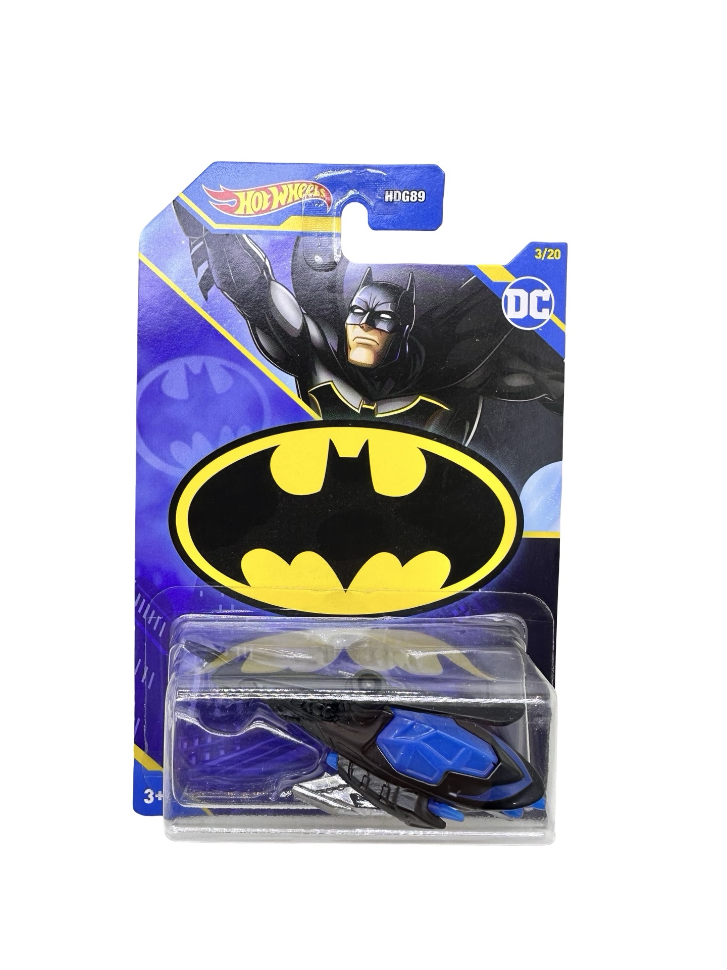 pixelcut_28-6 Macheta Hot Wheels Batman Batcopter 1:64 negru replica metal die-cast - imagine 1