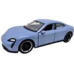 Macheta Welly Porsche Taycan Turbo S 1:34 albastru replica metal die-cast