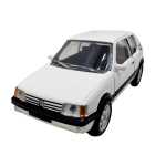 Macheta Norev Peugeot 205 GTI 1988 1:54 alb replica metal die-cast - imagine 4