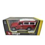 Macheta Bburago Land Rover Landrover 109 1985 1:24 rosu replica metal die-cast