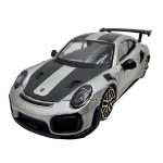 Macheta Bburago Porsche 911 GT2 RS 1:43 gri replica metal die-cast - imagine 4