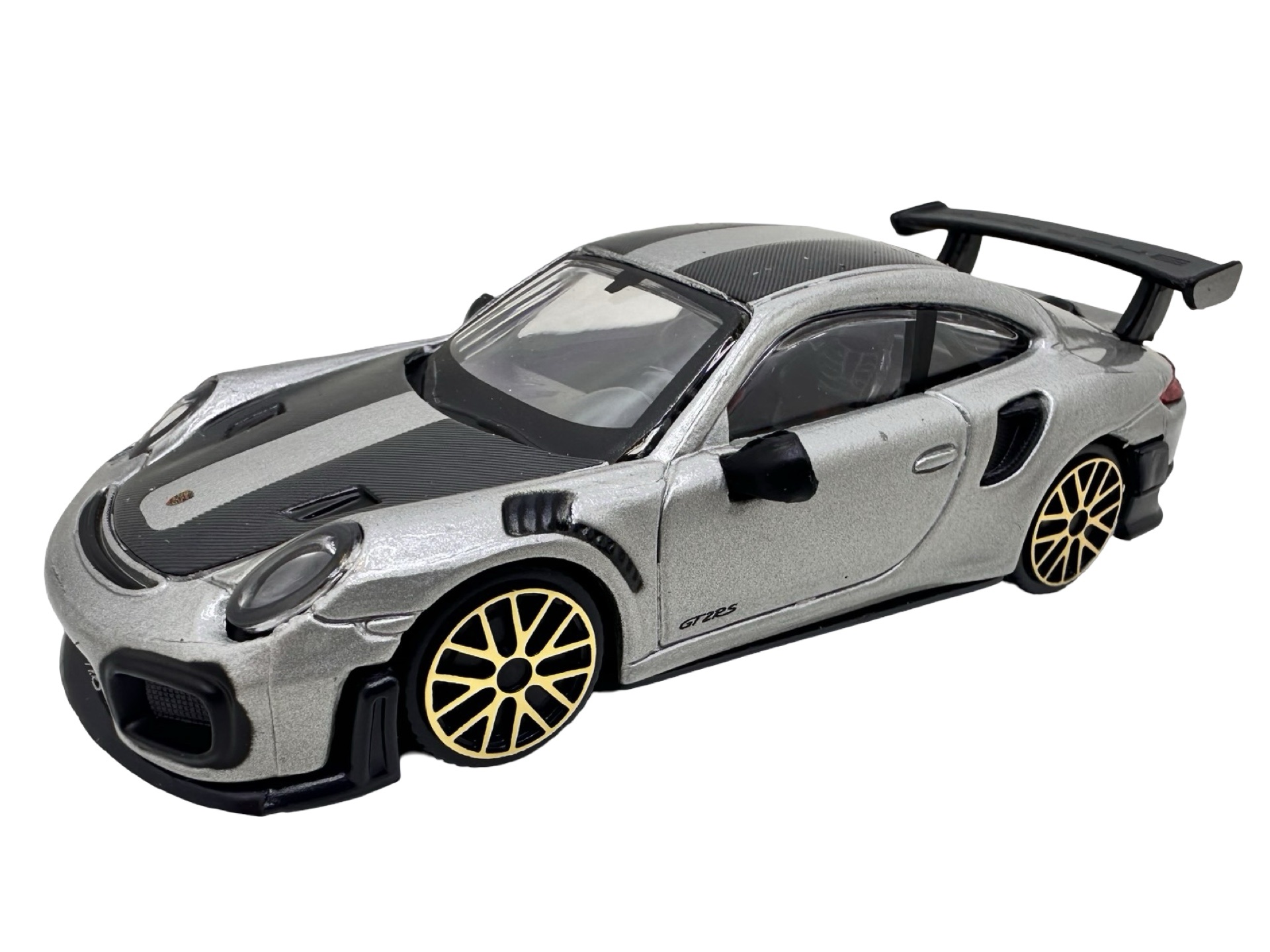 pixelcut_45-2 Macheta Bburago Porsche 911 GT2 RS 1:43 gri replica metal die-cast - imagine 1