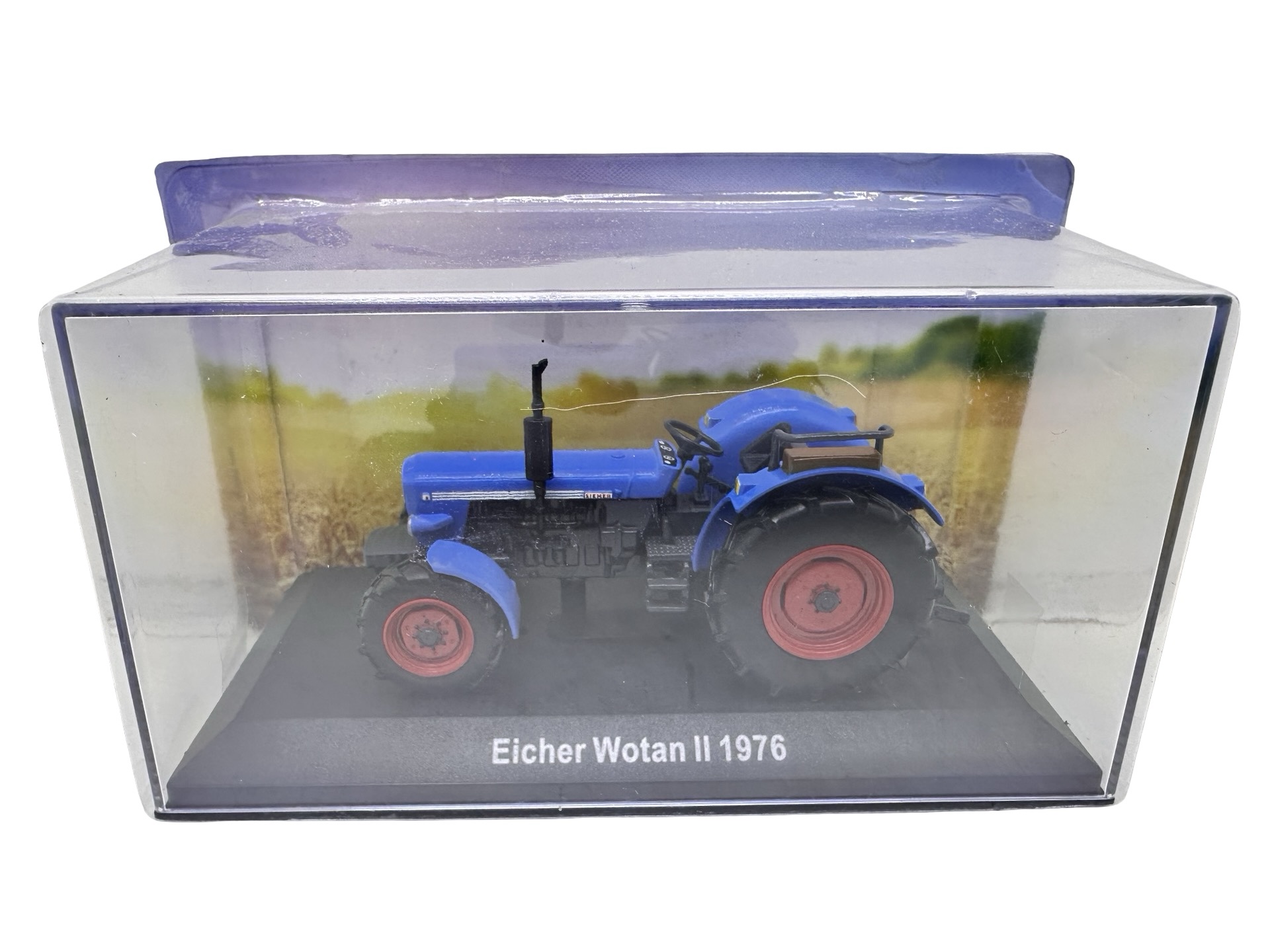 pixelcut_7-12 Macheta tractor Eicher Wotan 1976 1:43 albastru replica metal die-cast - imagine 1