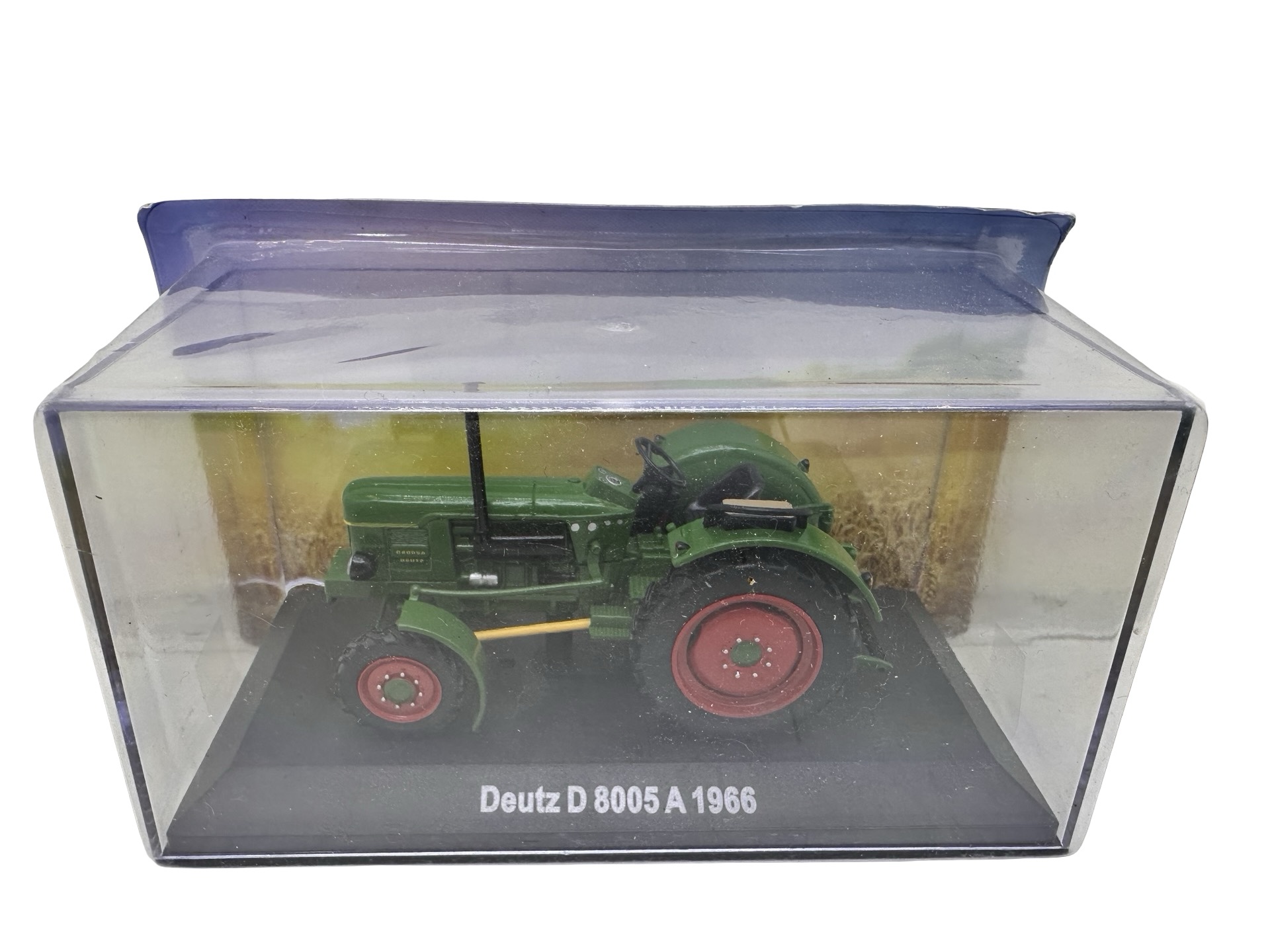 pixelcut_8-9 Macheta tractor Deutz D8005 1966 1:43 verde replica metal die-cast - imagine 1