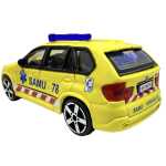 Macheta Bburago BMW X5 1:43 galben replica metal die-cast - imagine 4