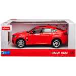 Macheta Rastar BMW X6M 2018 1:24 rosu replica metal die-cast - imagine 8