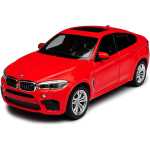 Macheta Rastar BMW X6M 2018 1:24 rosu replica metal die-cast - imagine 7