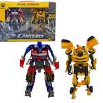 Set Jucarii Roboti Actiune Transformers CRAZED Bumblebee si Optimus Prime