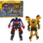 Set Jucarii Roboti Actiune Transformers CRAZED Bumblebee si Optimus Prime - imagine 2
