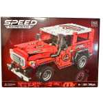 Set constructie Offroad 4x4 Speed Building Blocks masina off-road rosie 910 piese scara 1:14 3311