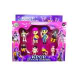 Set 8 brelocuri K-Pop Demon Hunters personaje stil anime colorate
