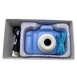 Camera foto digitala albastra pentru copii cu ecran si baterie reincarcabila - imagine 6