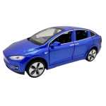 Macheta Tesla Model X albastra 1:32 replica metal die-cast usi si capota functionale