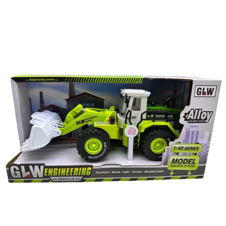 Incarcator frontal tip vola GLW Engineering 1:40 vehicul constructii cu lumini si sunete metal si plastic