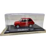 Macheta Polski Fiat 126P rosu replica metal scara 1:43 editie clasica