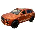 Macheta Bentley Bentayga 1:43 caramiziu cu sunet si lumini deschide usile fata