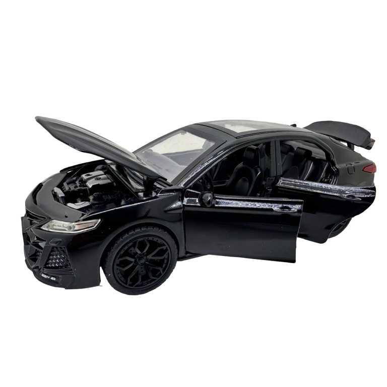 Macheta Toyota Camry neagra 1:24 cu sunet si lumini usi care se deschid