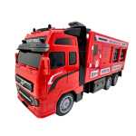 Macheta Masina Pompieri 1:24 replica metal si plastic cu resort - imagine 7