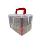 Set 96 cuburi magnetice Minecraft blocuri constructie in cutie depozitare - imagine 4
