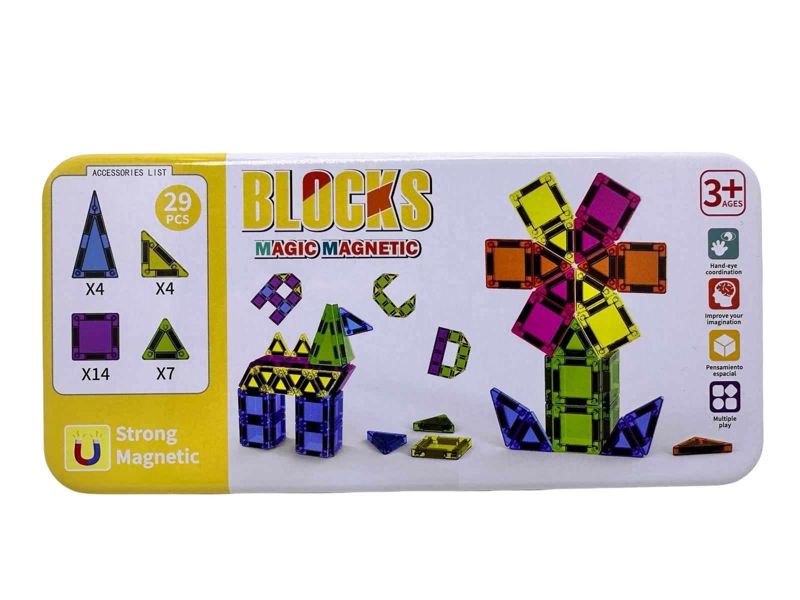 WhatsApp Image 2026-02-18 at 20.20.23 (2) Set 29 Cuburi Magnetice Magic Magnetic Blocks Constructie Educativa 2D