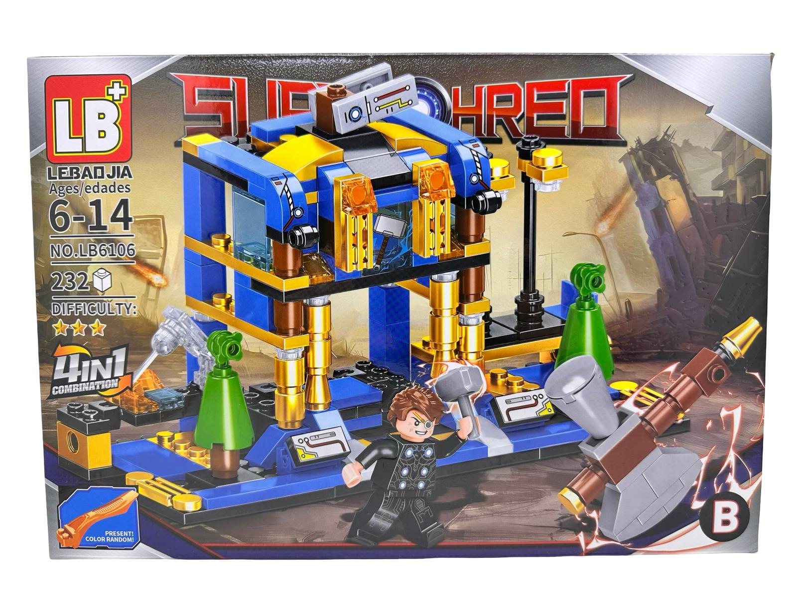 WhatsApp Image 2026-02-18 at 20.20.30 (3) Set Constructie Super Hero Laborator 4 in 1 232 piese compatibil blocuri lego LB6106