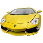 Macheta Lamborghini Aventador auriu 1:18 replica metal lumini si sunete usi capota si portbagaj deschise - imagine 6