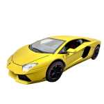 Macheta Lamborghini Aventador auriu 1:18 replica metal lumini si sunete usi capota si portbagaj deschise - imagine 8