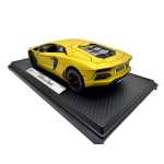 Macheta Lamborghini Aventador auriu 1:18 replica metal lumini si sunete usi capota si portbagaj deschise - imagine 10